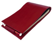 Кожаный блокнот со сменным блоком и карандашом