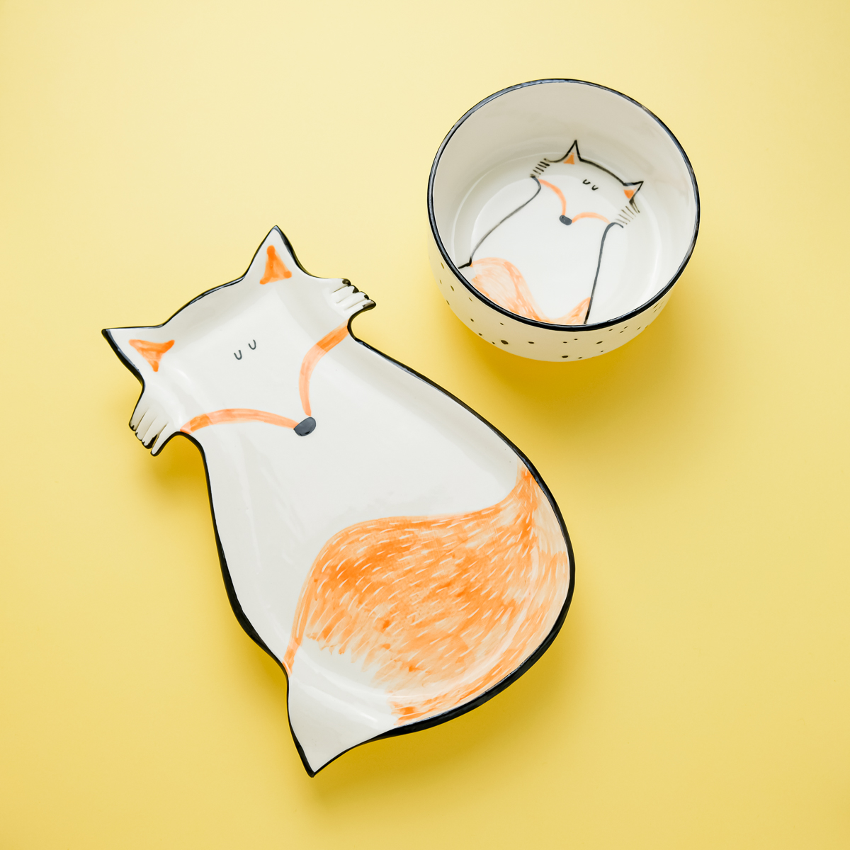 Пара УМИРОТВОРЕННЫХ ЛИСОВ