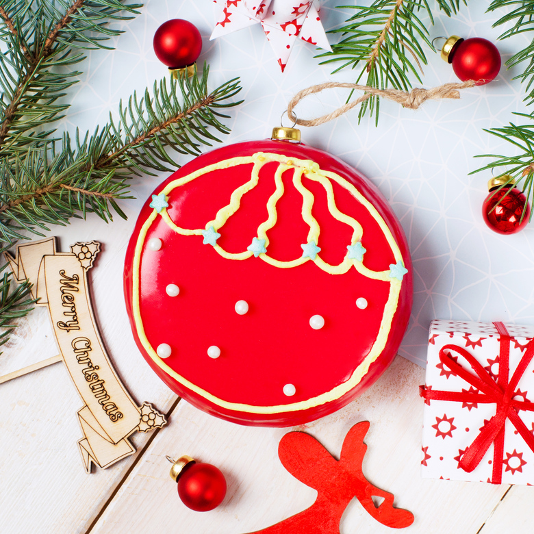 Торт "Новогодний шар"