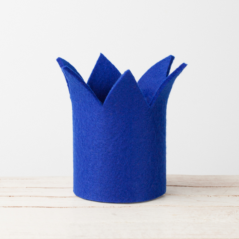 Праздничная корона синяя