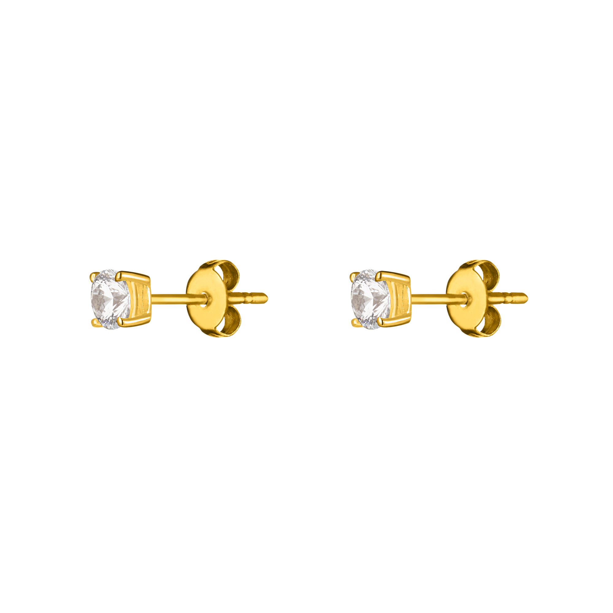 Пусет White Circle Gold
