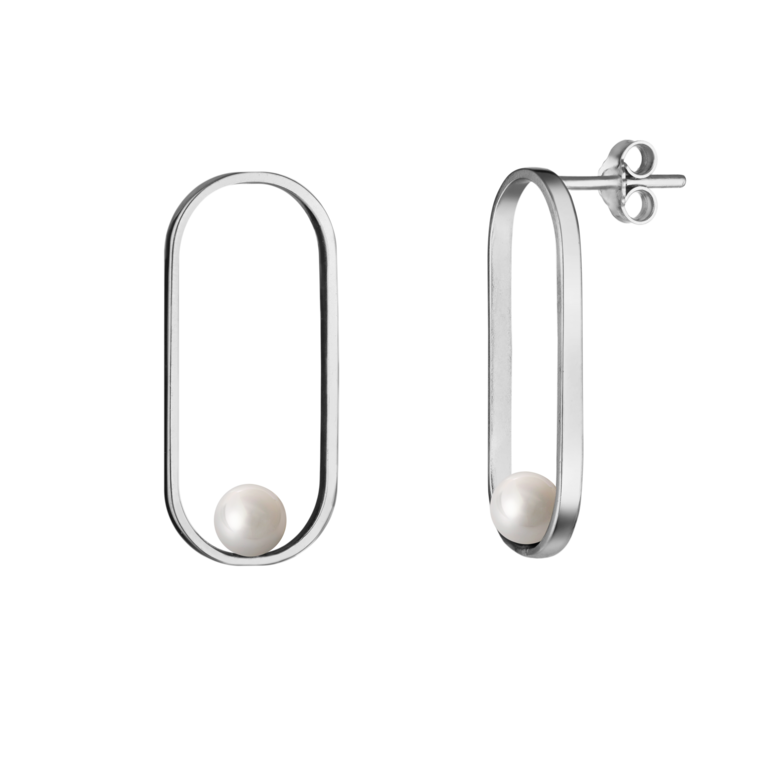 Серьги Fish Eye White