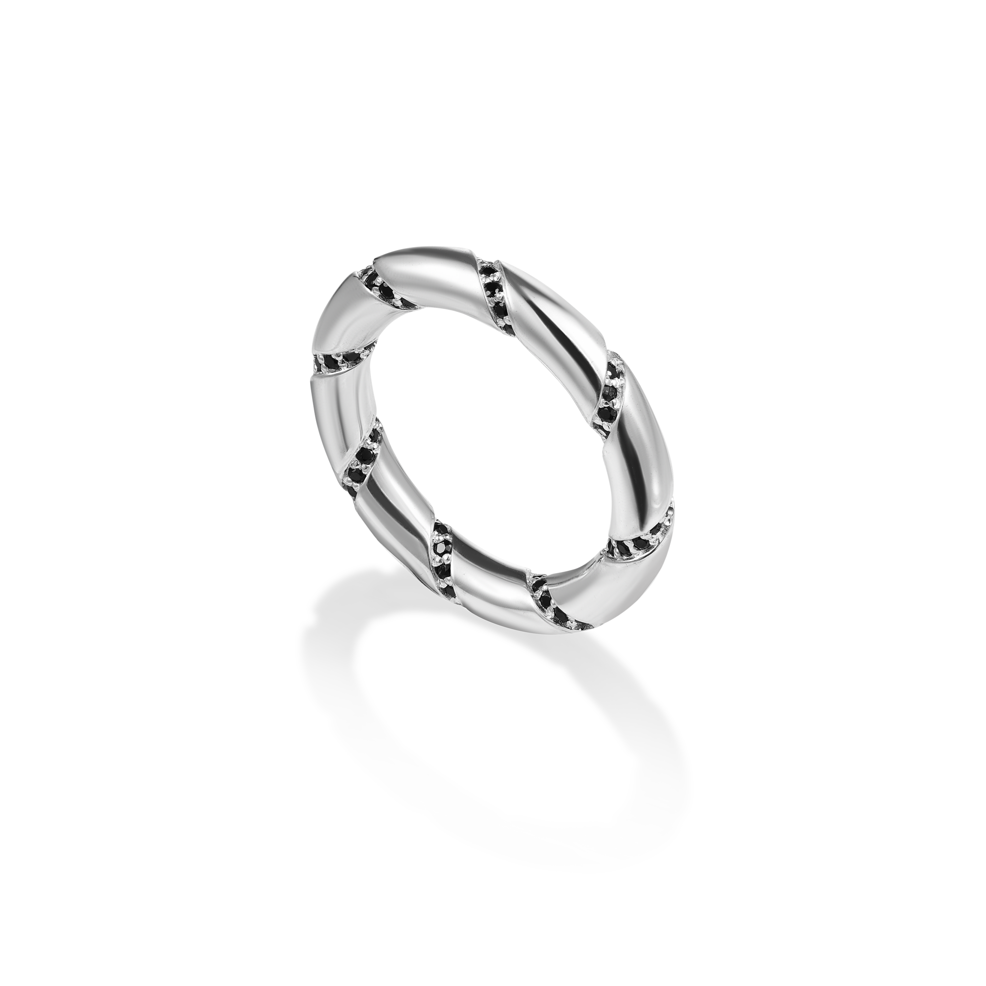 Кольцо Spiral Crystal Black