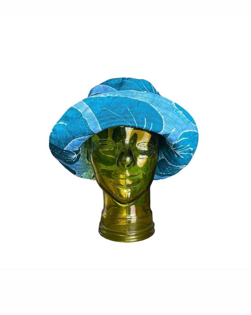 Cotton sunhat Tropical Leaves