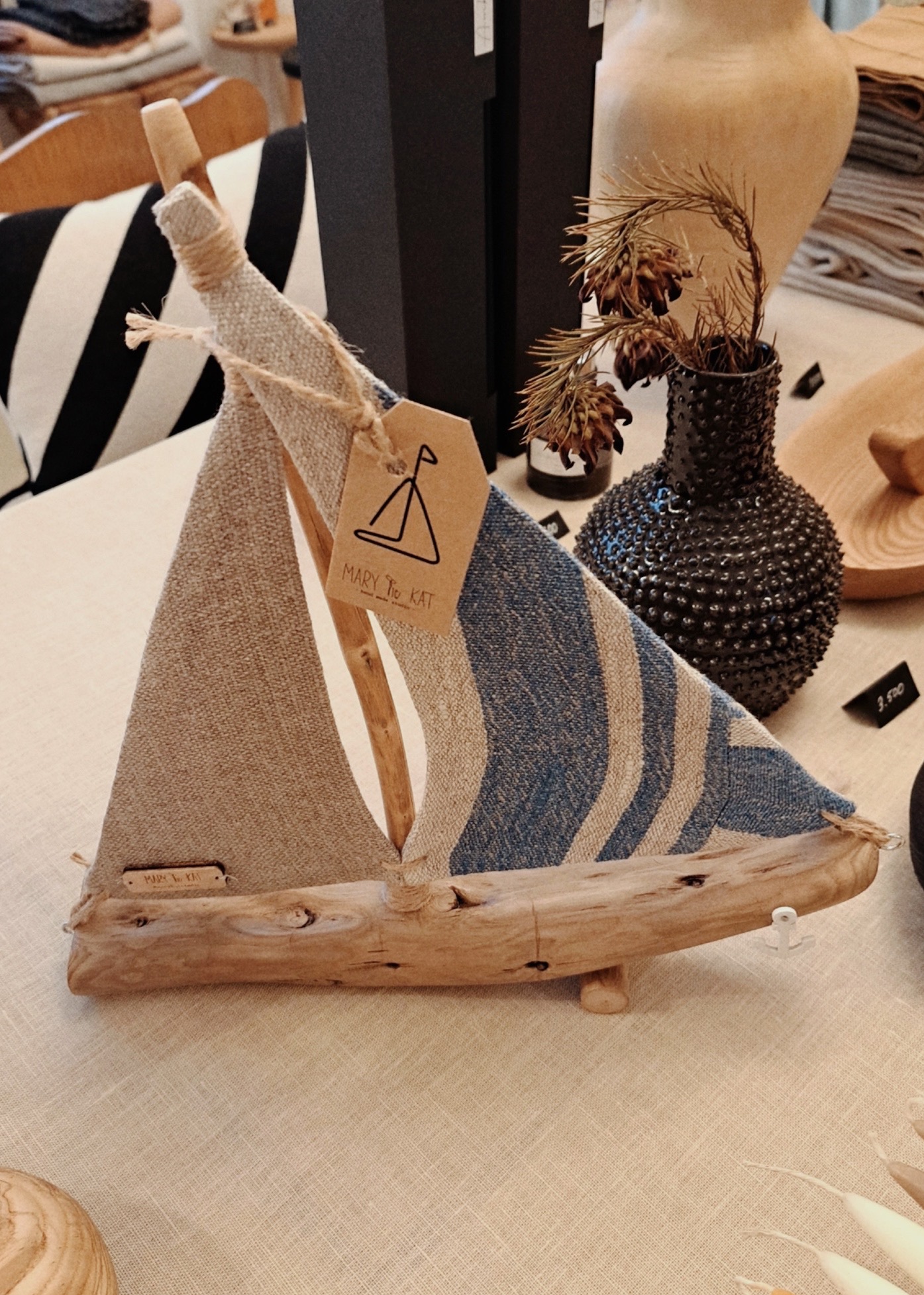 Интерьерный корабль "Матрос" синий