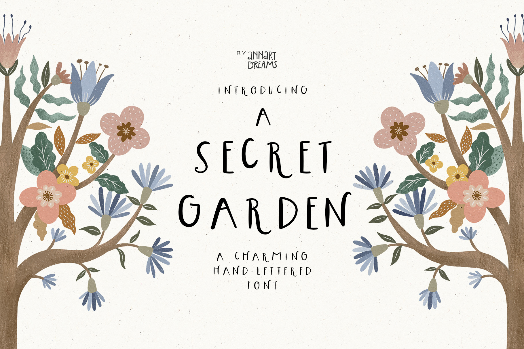 A SECRET GARDEN font