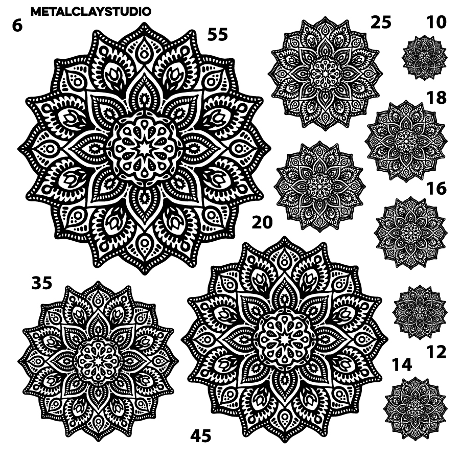 Текстура из полимерной резины MANDALA ART#06