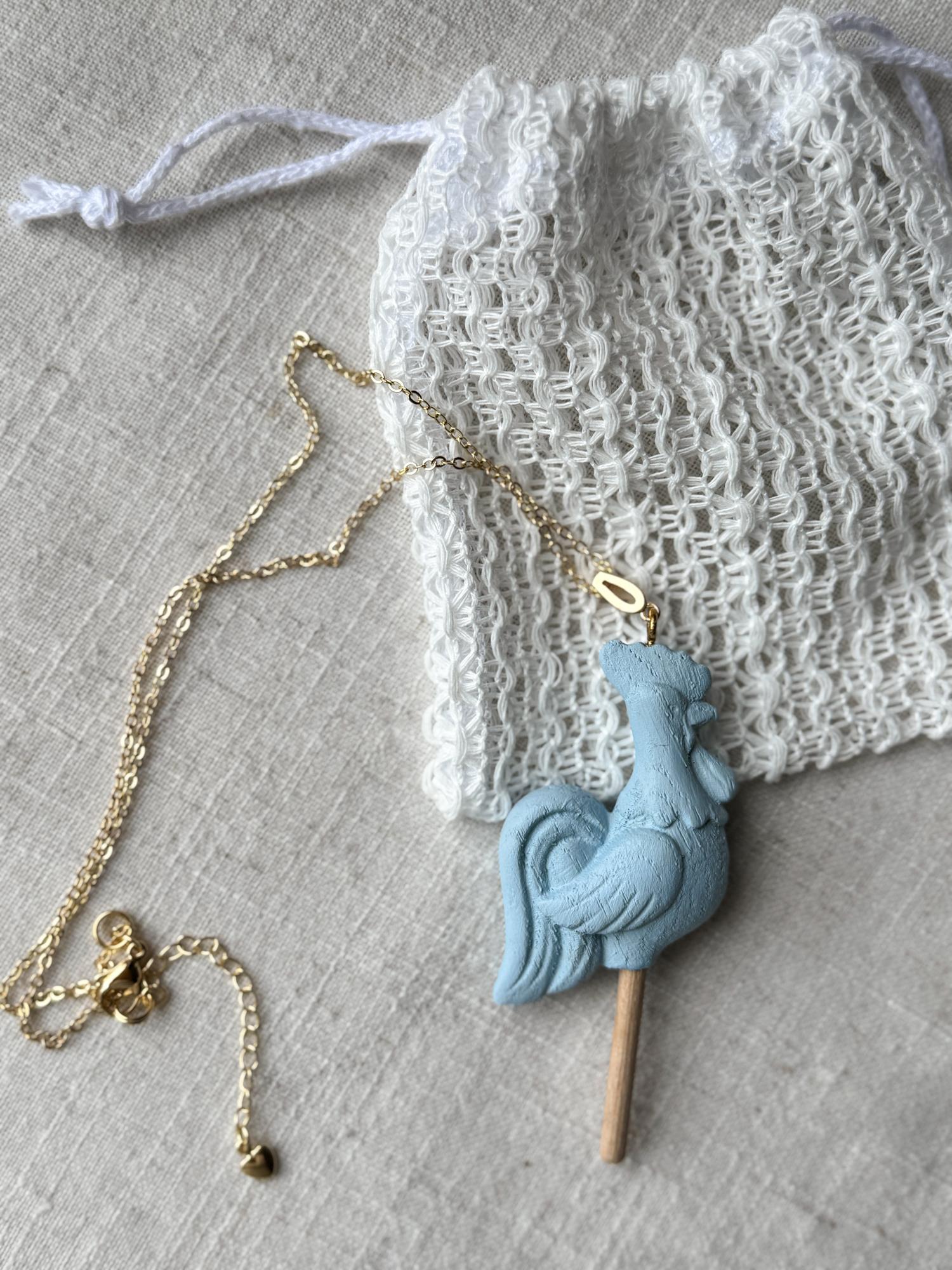 Подвеска — чокер петушок на цепочке