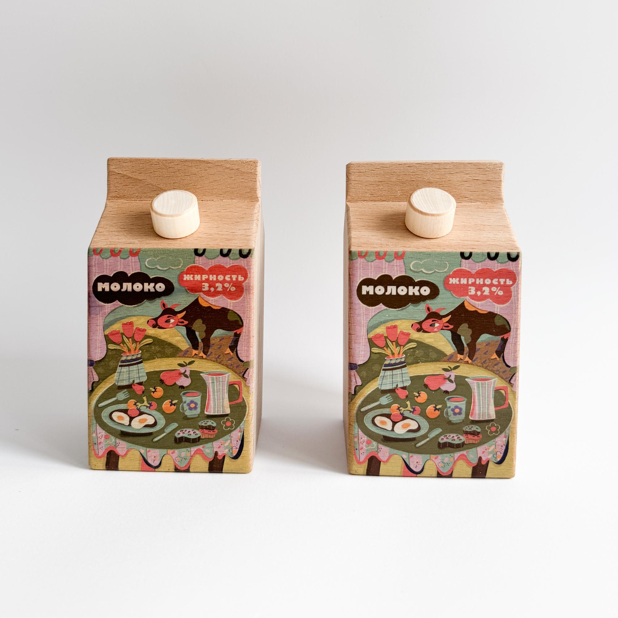 Деревянное молоко — игрушечная еда