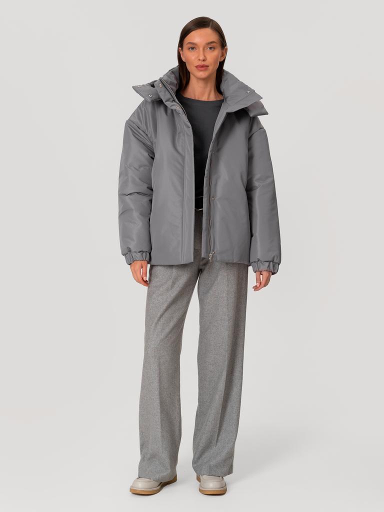 Короткая куртка с капюшоном GREY