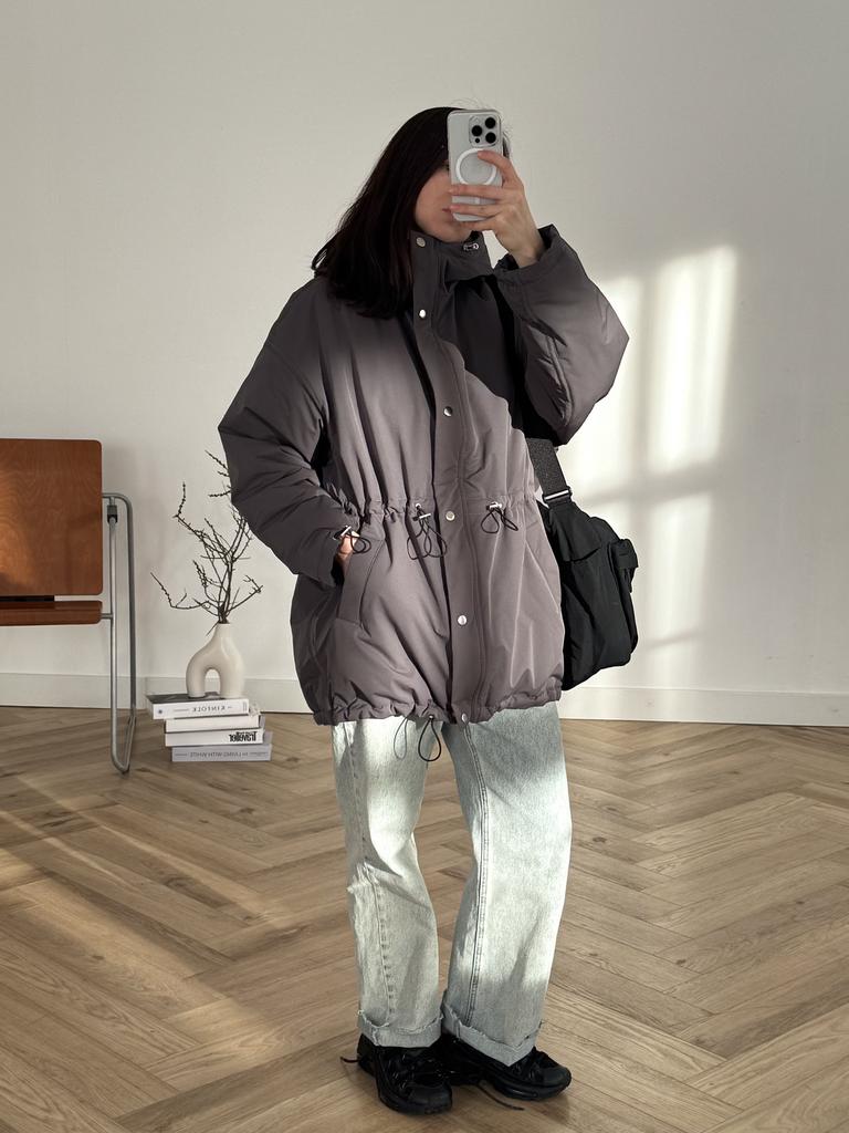 Демисезонная куртка Light с капюшоном GREY