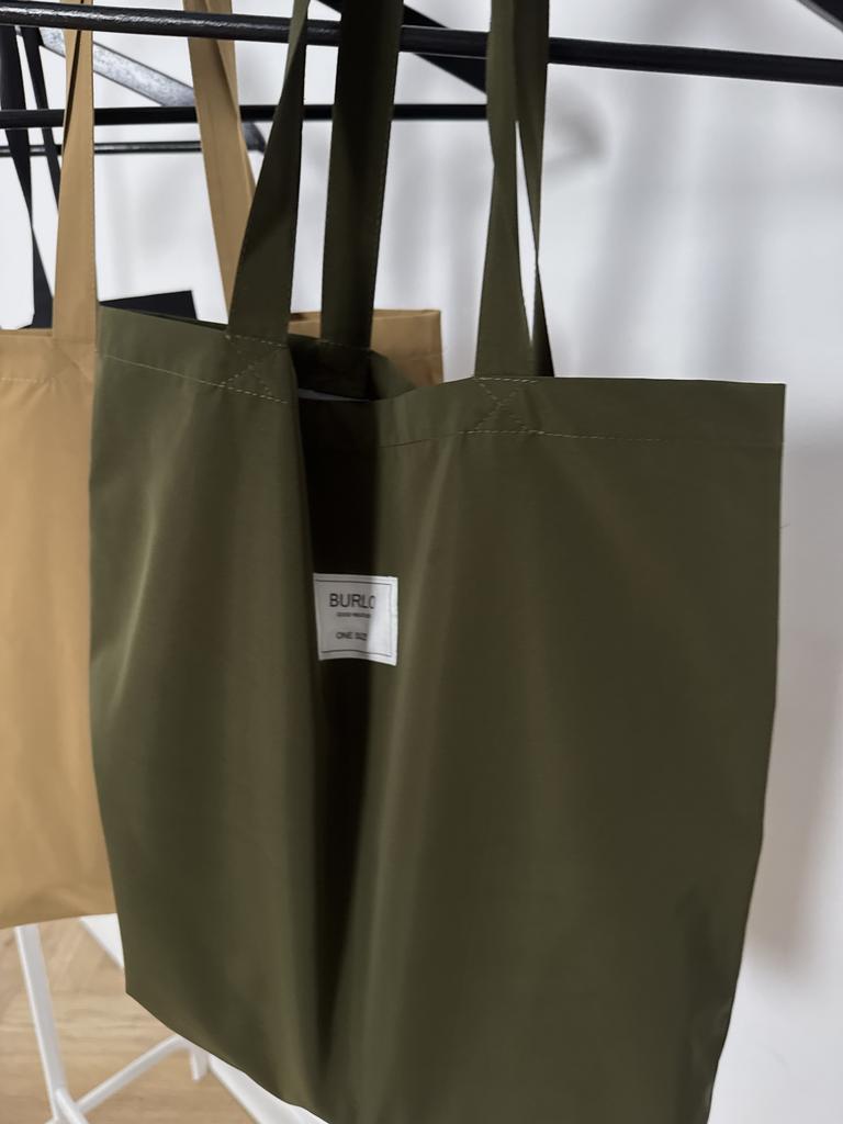 Стандартная сумка-авоська из плащевой ткани цвета хаки