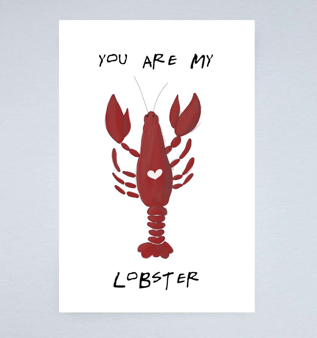 Открытка "You are my Lobster"
