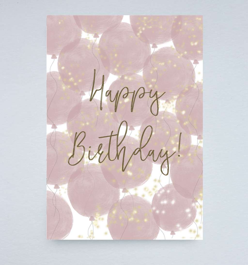 открытка "Happy Birthday"