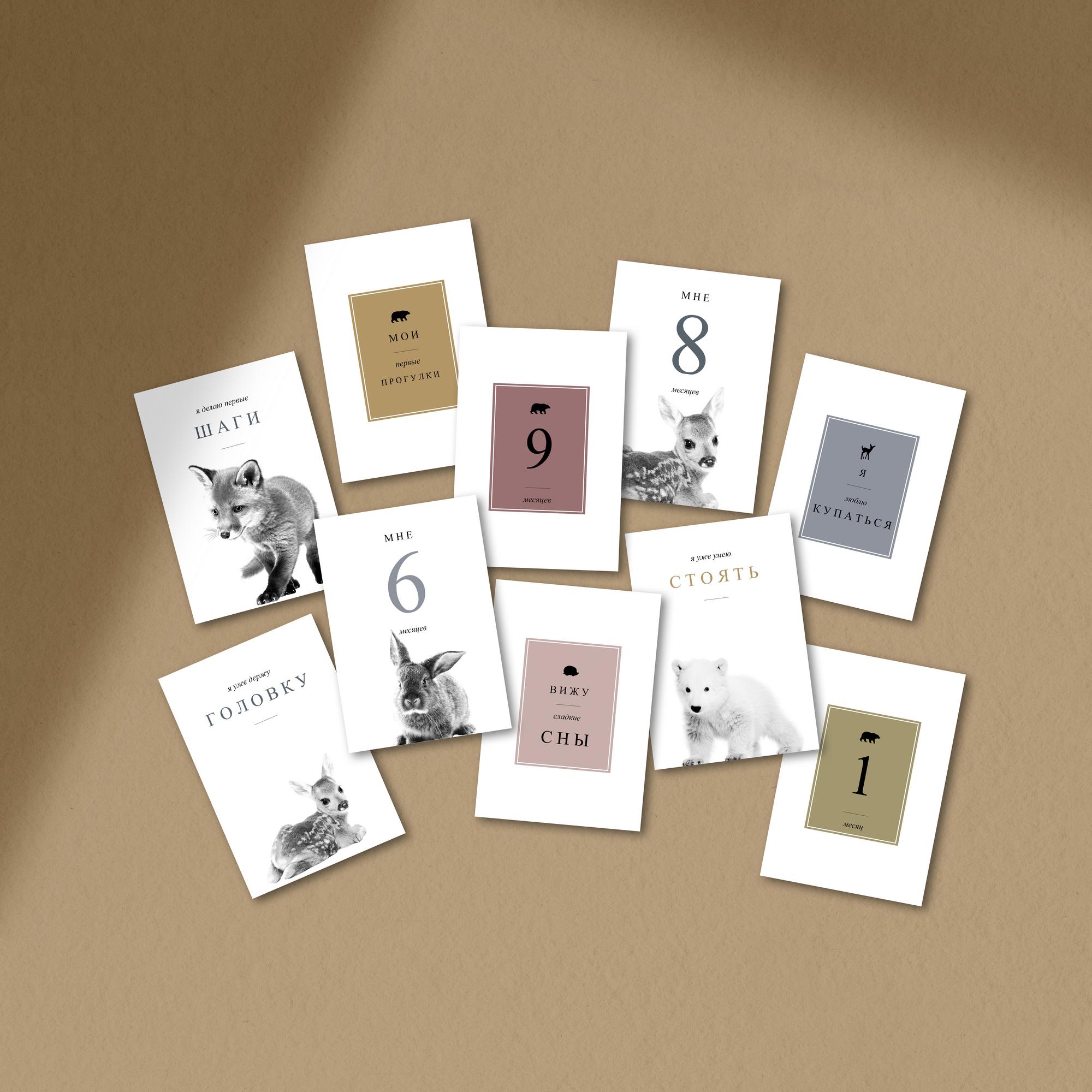 карточки для фотосессии новорожденных