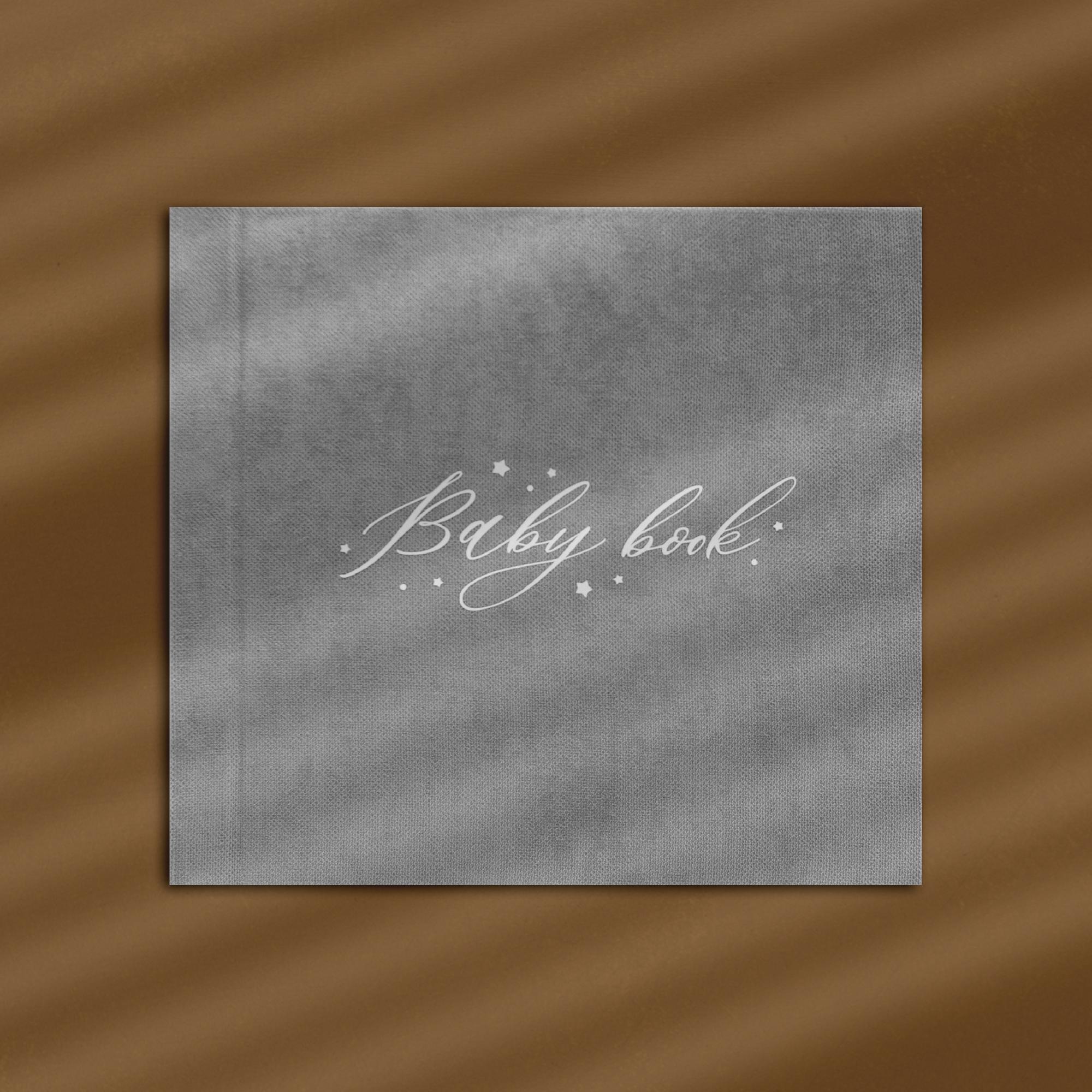 Фотоальбом новорожденного "Baby book" Grey