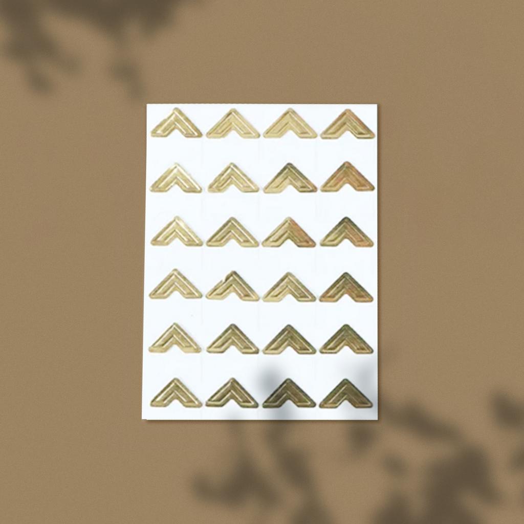 Уголки для вклеивания фотографий, Золото, 24 шт