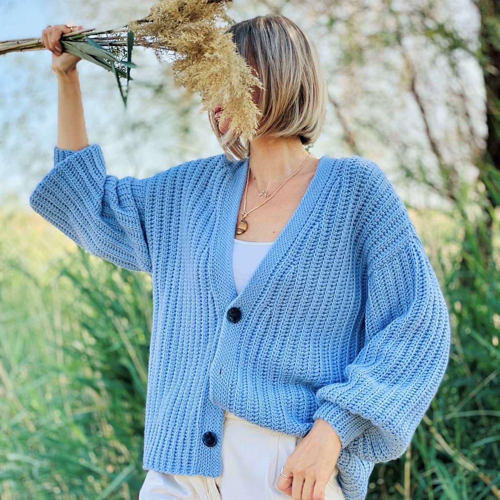 Мастер-класс + "совместник" по вязанию крючком кардигана  "Симпл Кози"