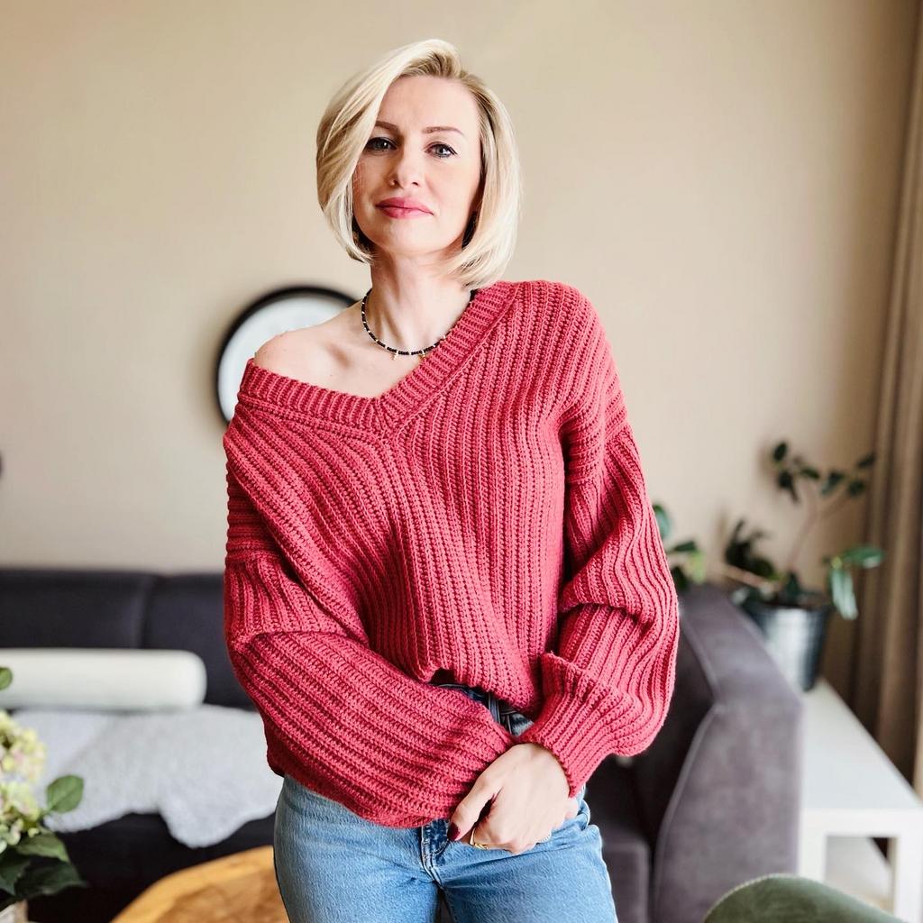 Мастер-класс + "совместник" по вязанию крючком пуловера "Симпл Кози"