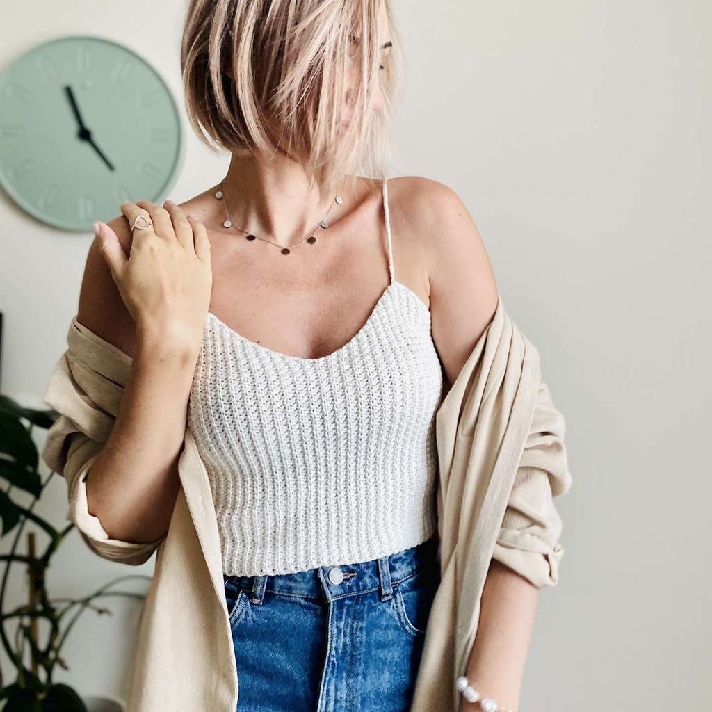 БЕСПЛАТНЫЙ Мастер-класс по вязанию крючком топа "Пиксель" (Pixel)