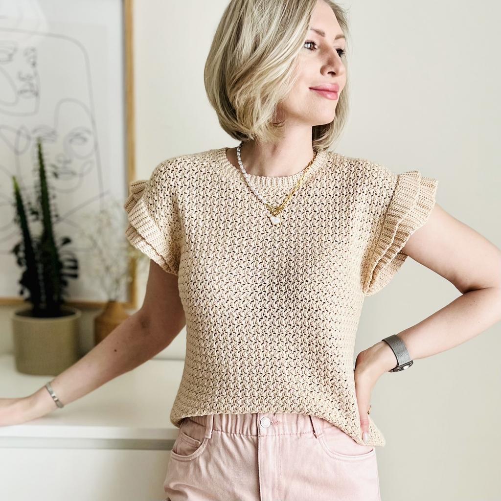 Мастер-класс + "совместник" по вязанию крючком футболки "Чешуя"