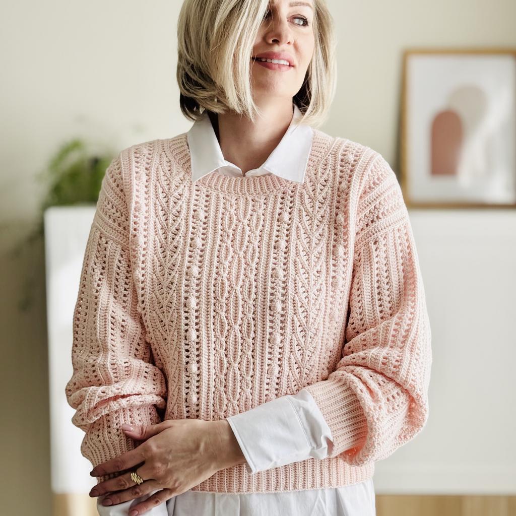 Мастер-класс + "совместник" по вязанию джемпера "Нежность"