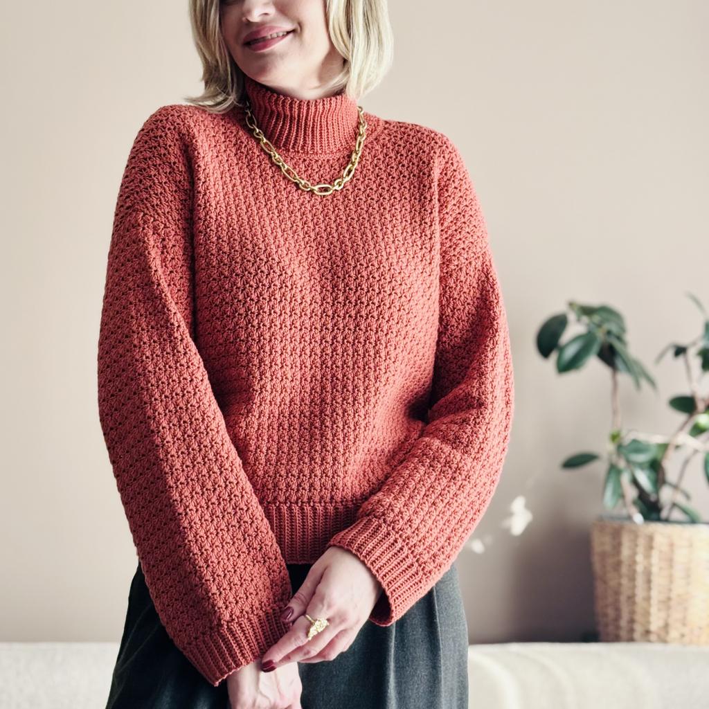 Мастер-класс по вязанию крючком свитера "Чешуя"