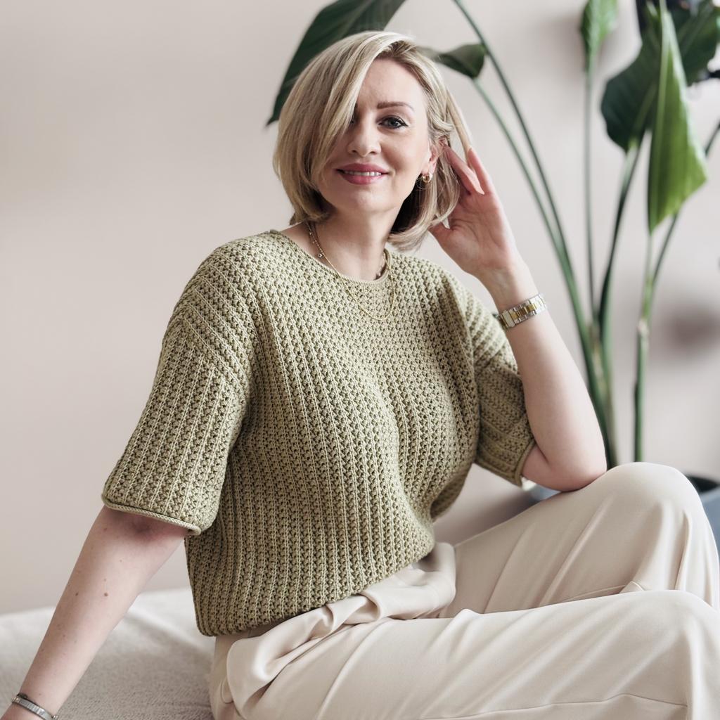 Мастер-класс по вязанию крючком футболки "Грейнс"