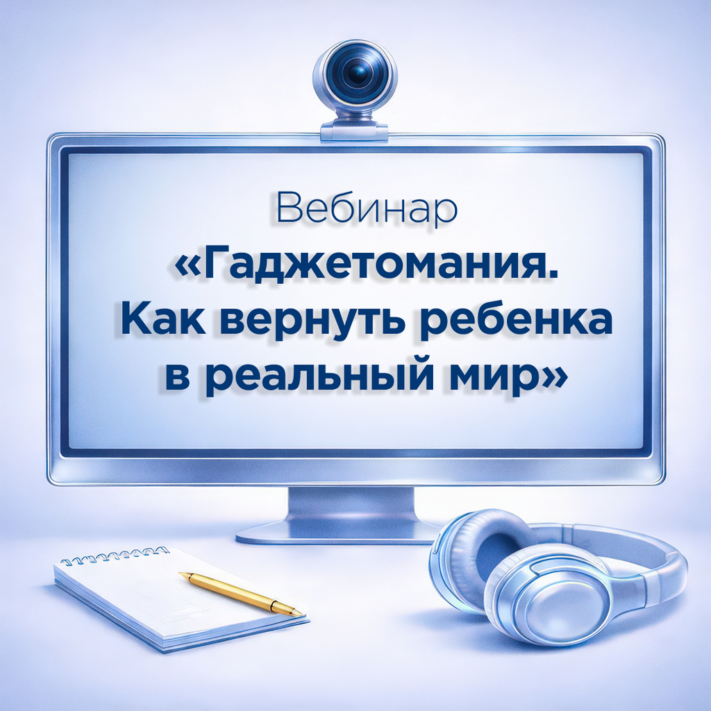 Вебинар «Гаджетомания. Как вернуть ребёнка в реальный мир?» для родителей, педагогов и психологов