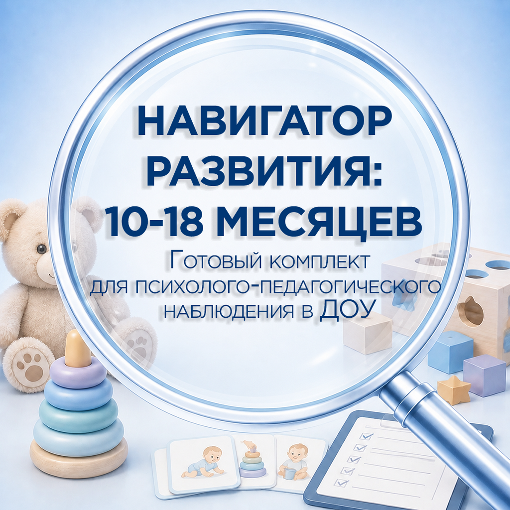 Карты психолого-педагогического наблюдения за ребёнком 10–18 месяцев для педагога-психолога ДОУ и службы ранней помощи