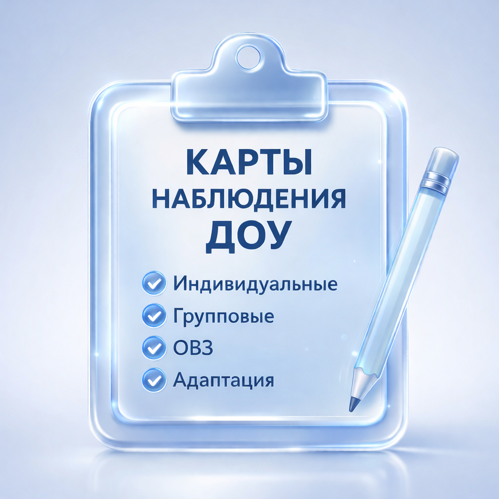 Карты наблюдения для педагога-психолога ДОУ: чек-листы по норме, адаптации 2–7 лет, категориям ОВЗ, группе и педагогической среде