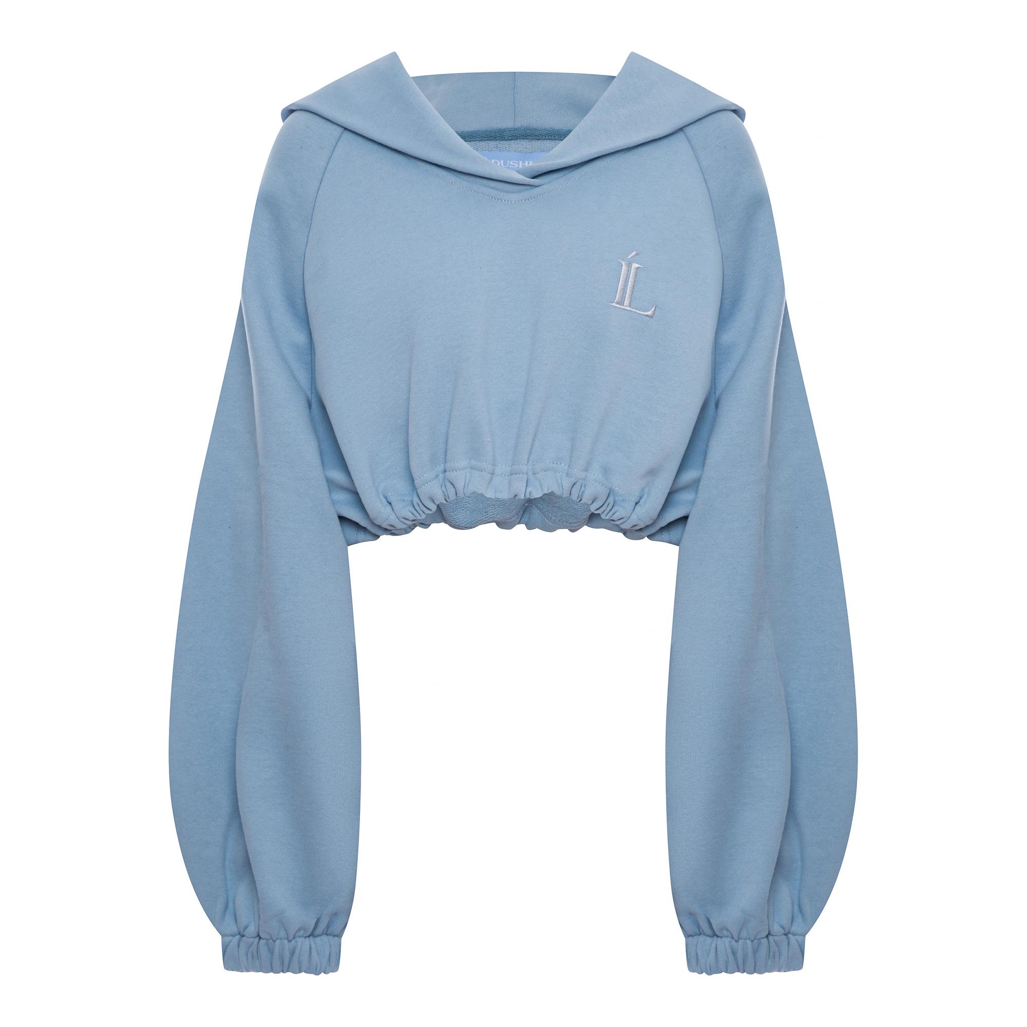 Худи КРОП небесно-голубое