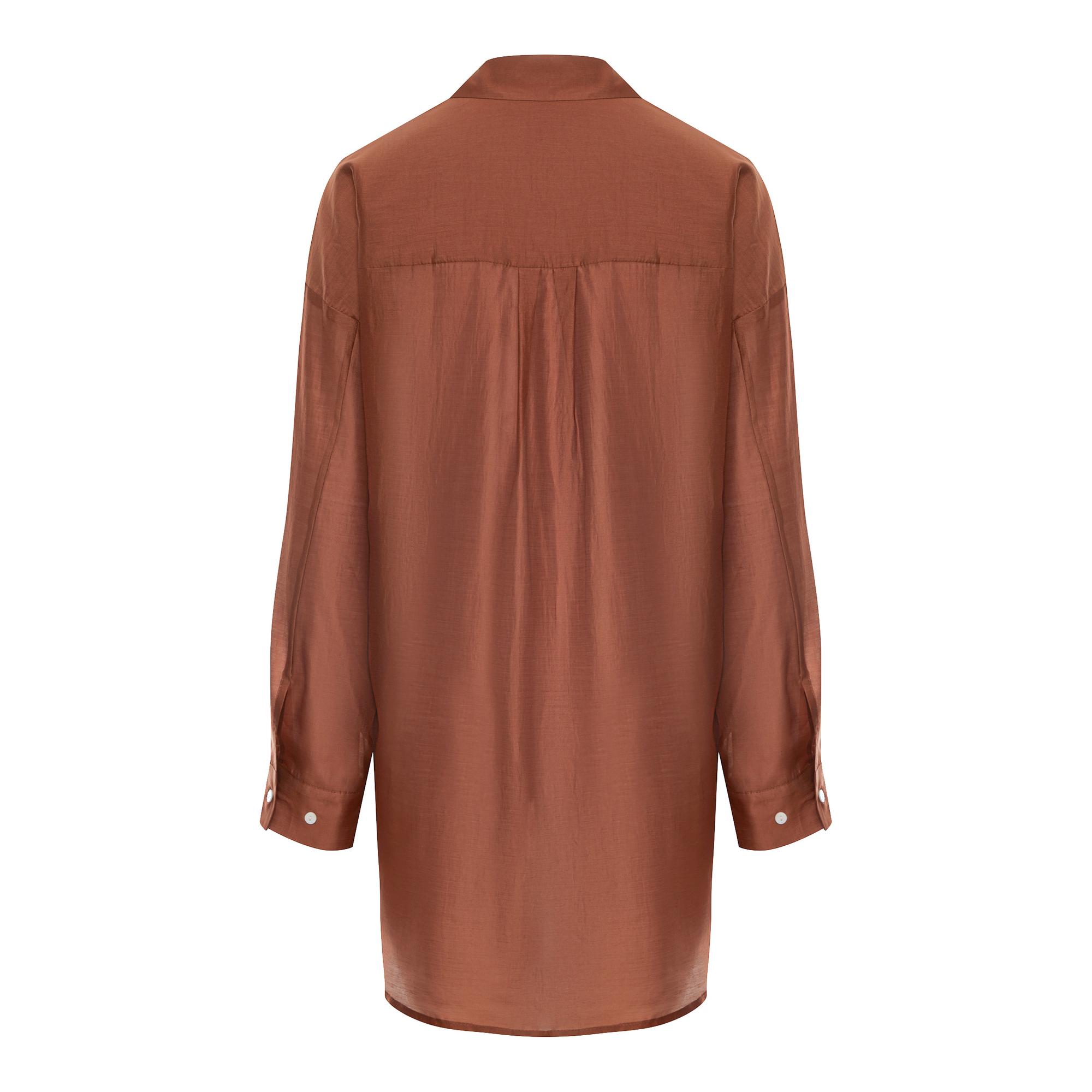 Рубашка из воздушной ткани BROWN