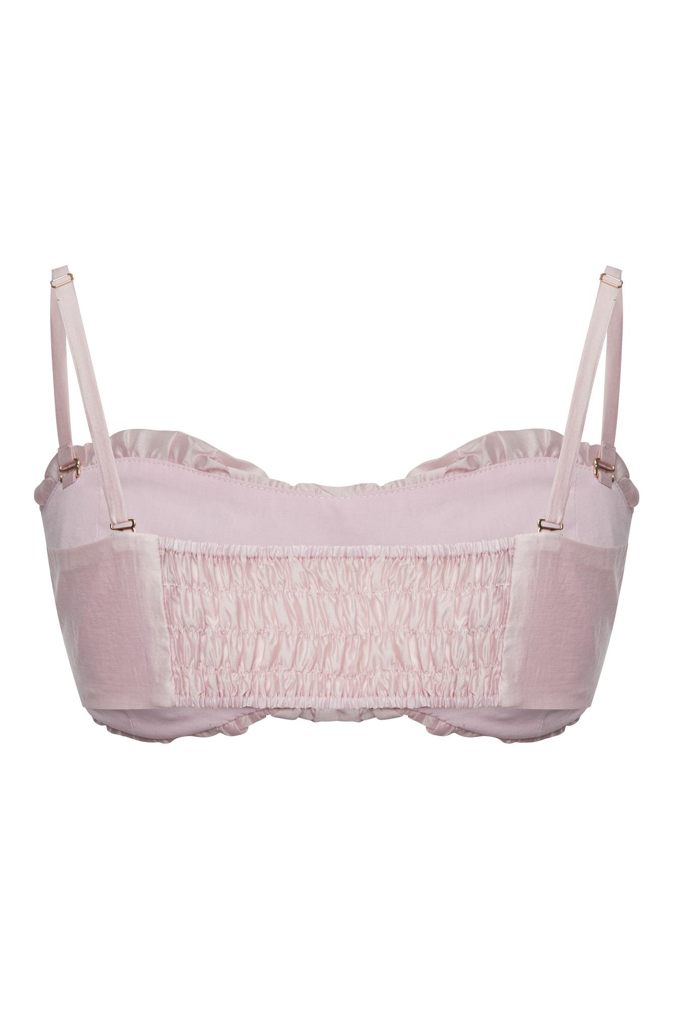 Топ со сборкой из воздушной ткани Зефир