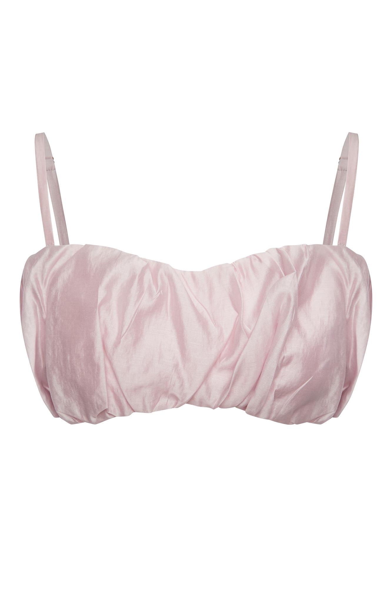 Топ со сборкой из воздушной ткани Зефир