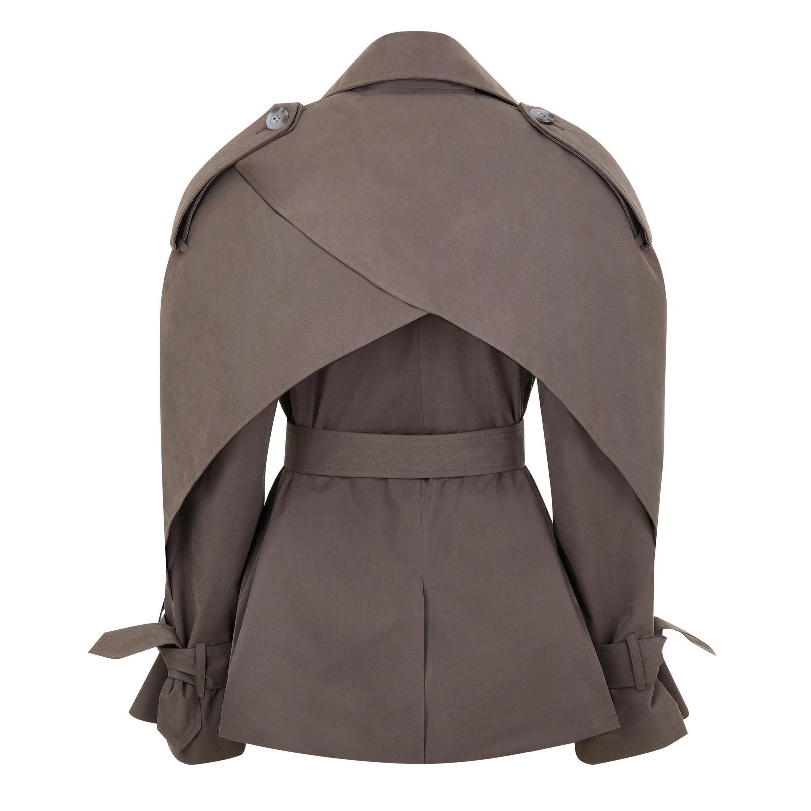 TRENCH WINGS CROP TAUPE