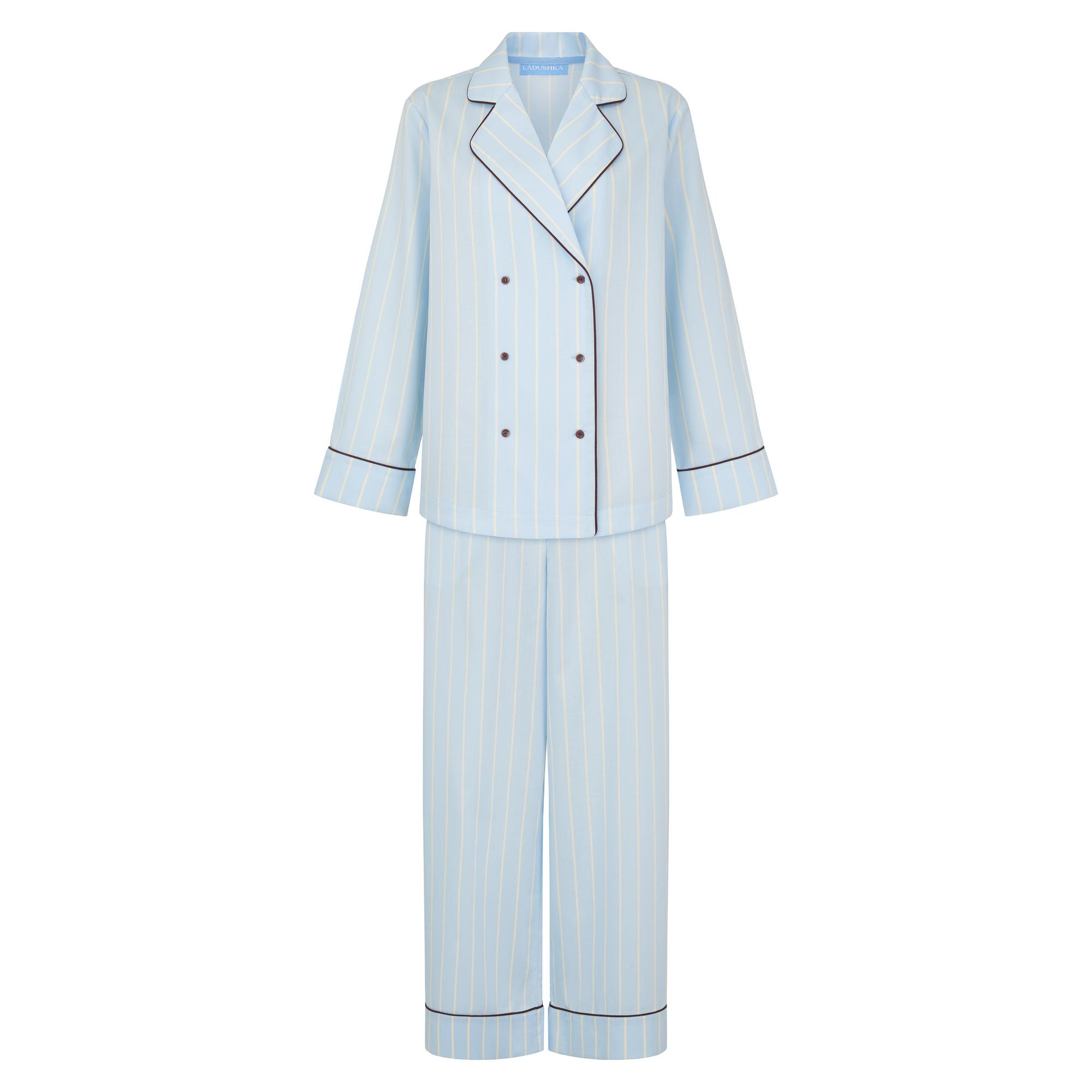 Пижама в английском стиле в полоску