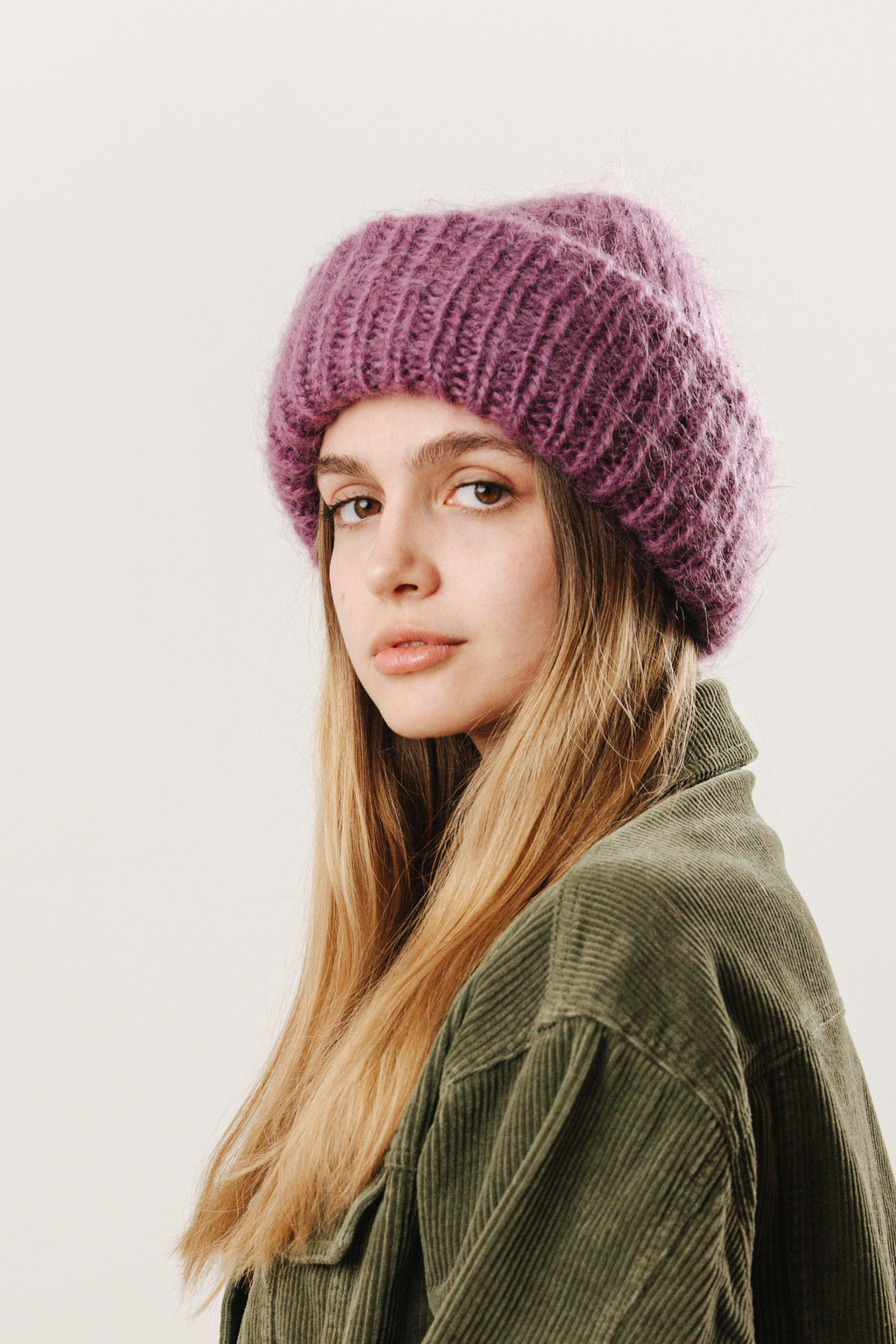 Double hat 2 нити сухая роза