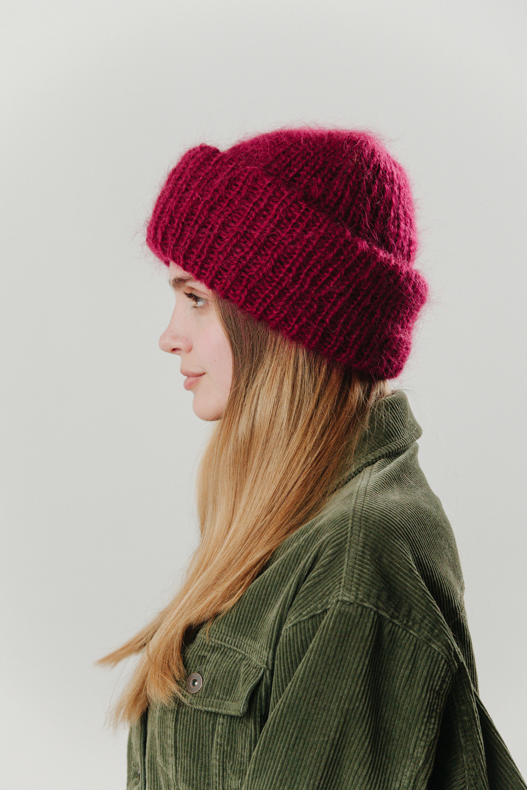 Double hat 1 нить бордовый