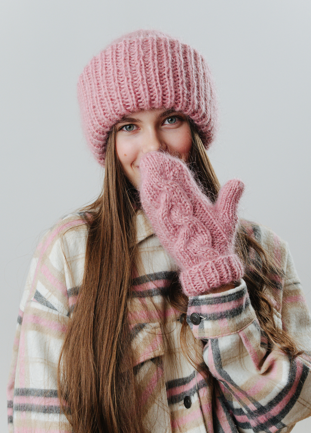 Double hat 2 нити пудра