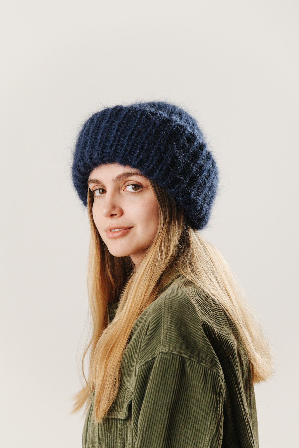 Double hat 2 нити темно-синий