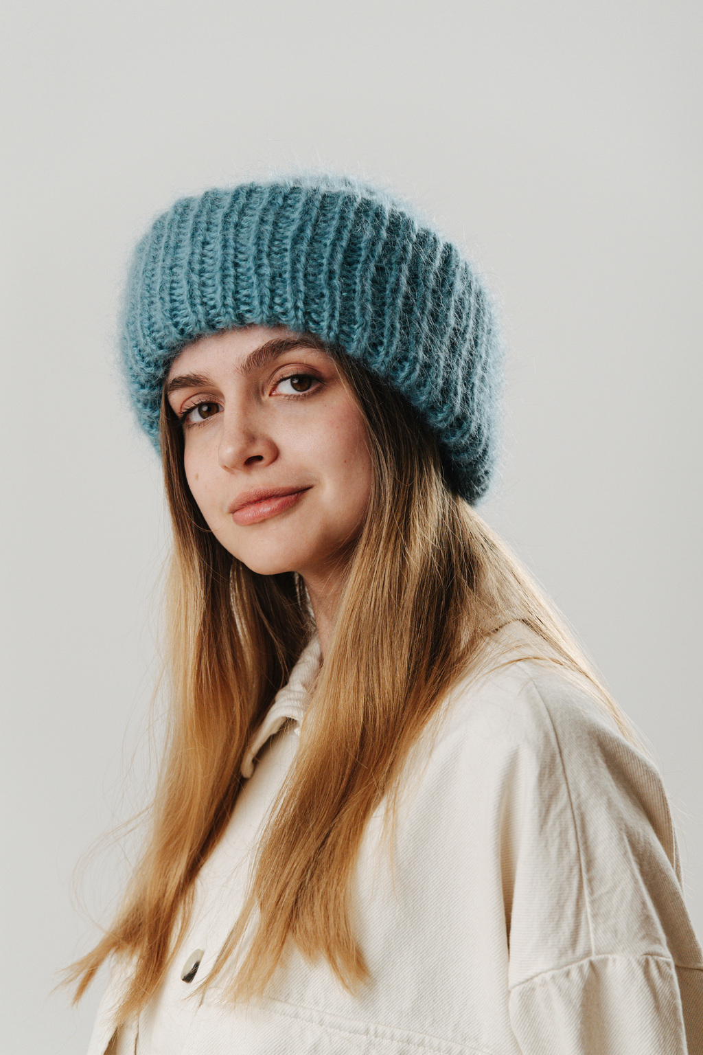 Double hat 2 нити бирюзовый