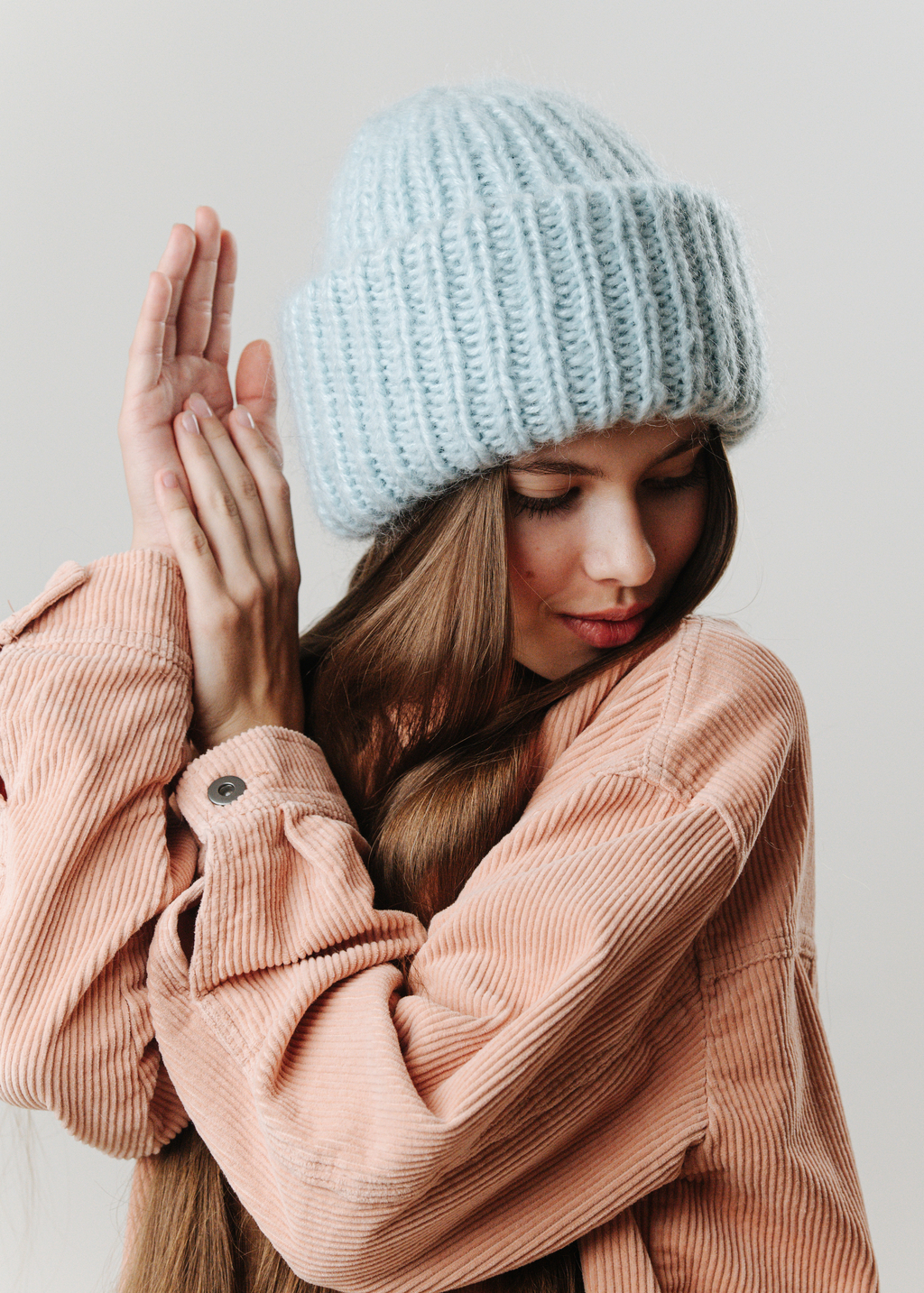 Double hat 3 нити мятный