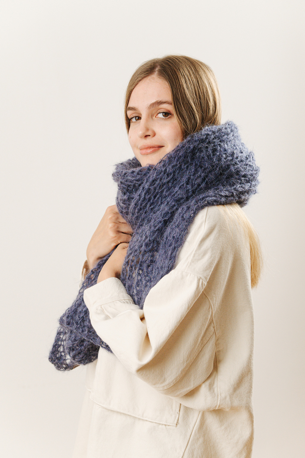 Шарф 1 нить джинс