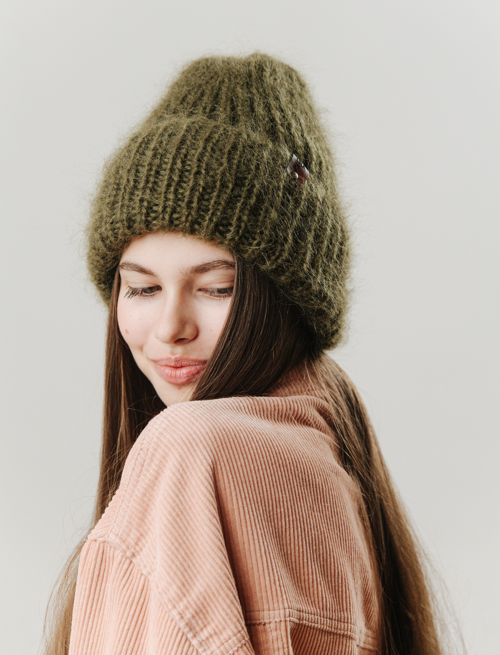Simple hat оливковый