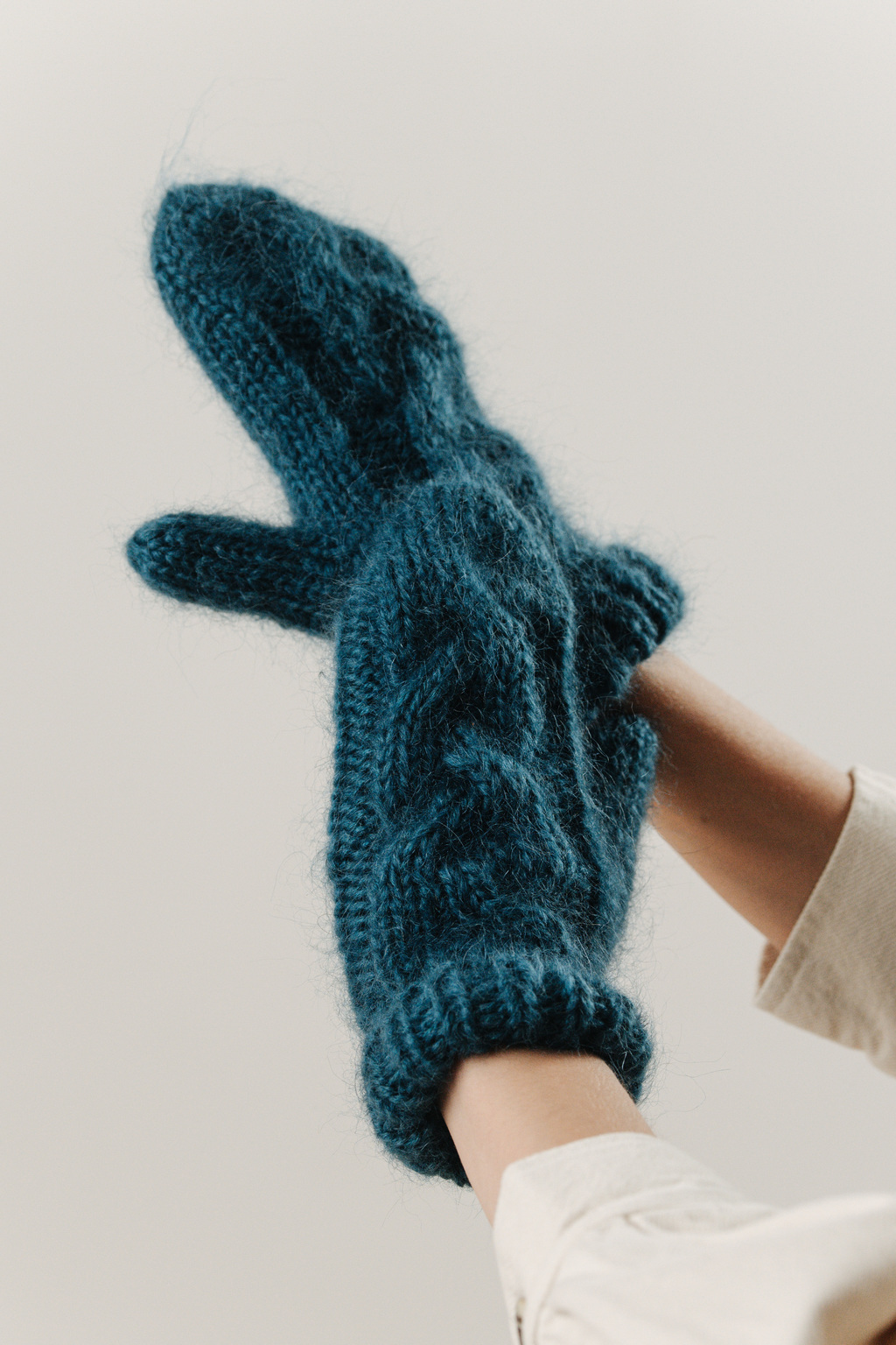 Варежки темно-бирюзовый