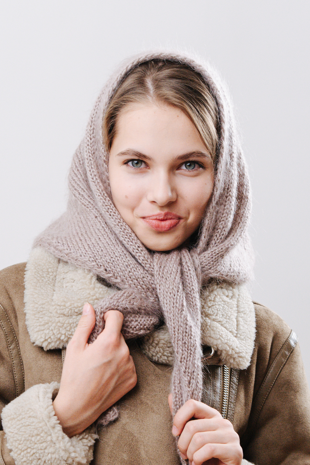 Косынка мохер норка