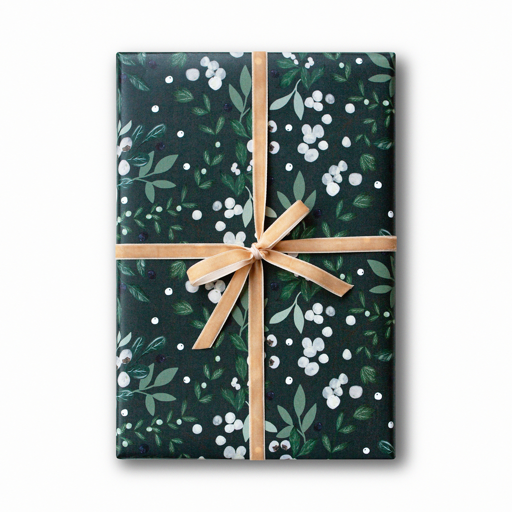 Упаковочная бумага "WinterBerries"