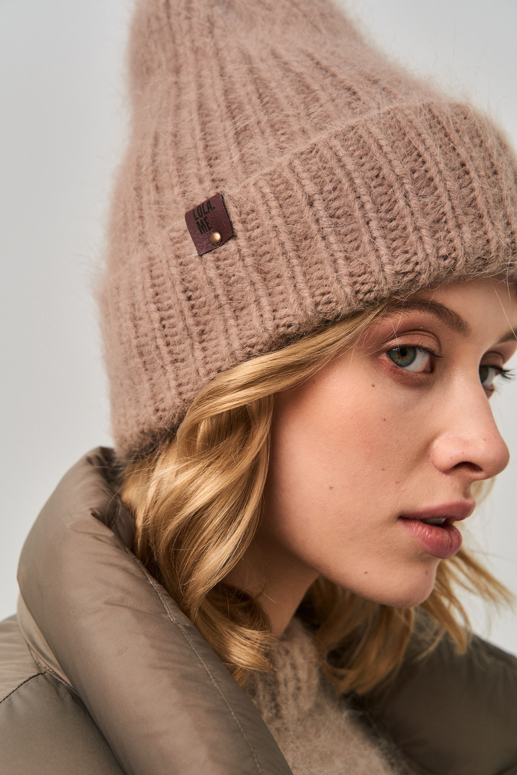 Minky ангора холодный бежевый