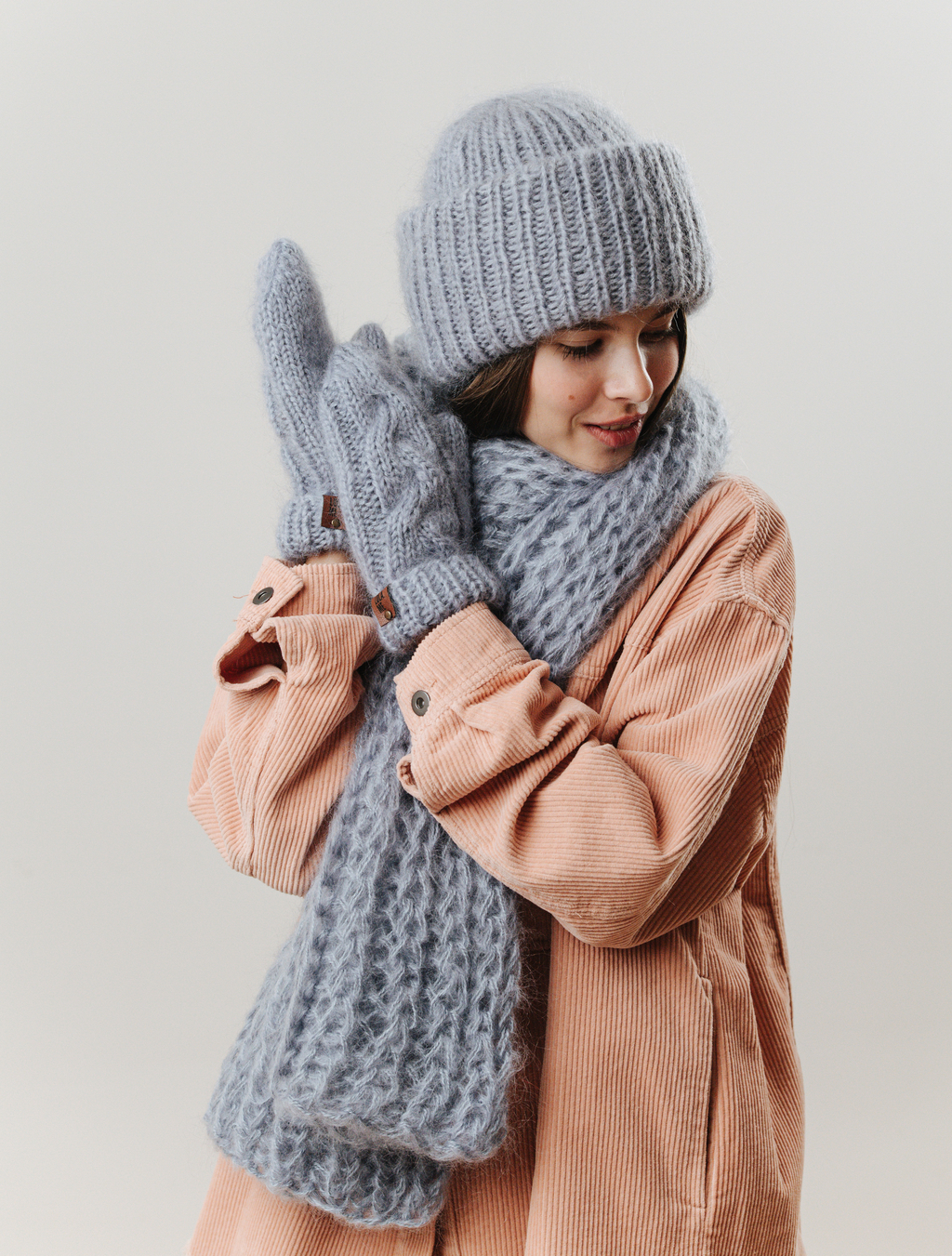 Комбо-набор серебристо-серый